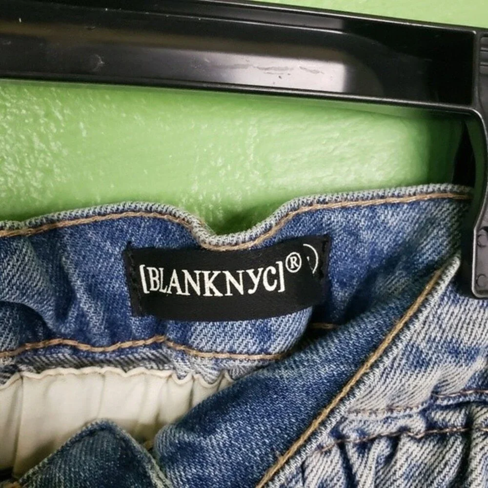 Blank NYC Light Wash Paper Waste Basket Distressed Jeans Size 24 - Picture 11 of 12